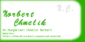 norbert chmelik business card